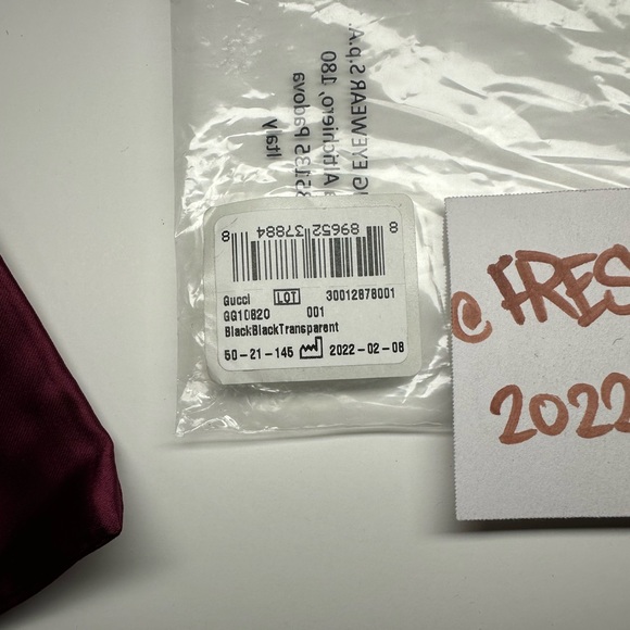 NWT GUCCI WOMENS GLASSES GG10820 BLACK WITH CASE AND LENS CLOTH - Picture 4 of 16